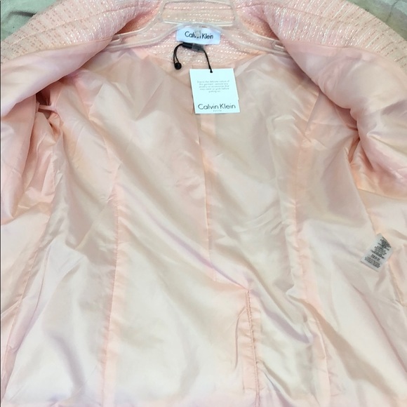 Calvin Klien orange tweed jacket, no closure - Picture 8 of 8